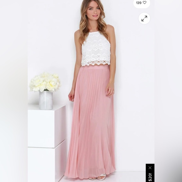 High Waisted Pleated Maxi Skirt - Picture 8 of 8